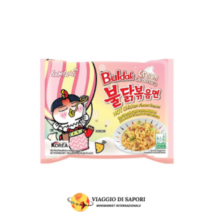 Buldak Cream Carbonara | Noodles Piccanti con Salsa Carbonara Formaggiosa